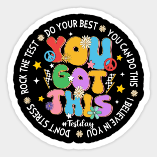 Test Day, Rock The Test, Teacher Testing Day, You Got This Sticker